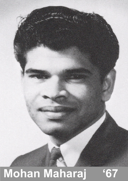 Photo of Mohan Maharaj from the 1967 NU Yearbook